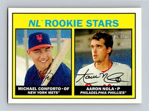 Aaron Nola 2016 Topps Heritage NL Rookie Stars #181 RC NM-MT Conforto - Picture 1 of 2