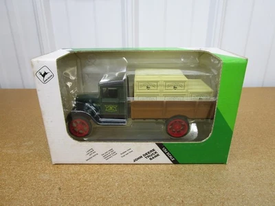 1931 Hawkeye truck Crate Delivery Bank ERTL 1/34 John Deere No. 104 diecast Z - Image 1 of 4