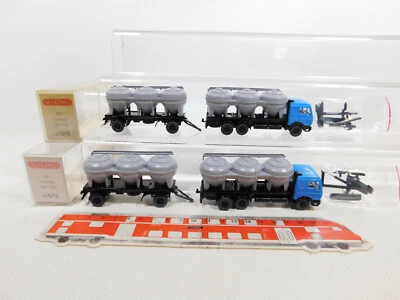 2X Wiking H0 1:87 27 575 Silo-Lastzug MB/Mercedes-Benz 2244, Mint+Box #CN144-0,5 - Immagine 1 di 4