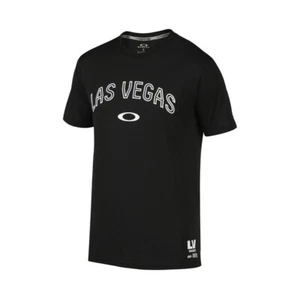 NEU T-Shirt Oakley Hydrolix Las Vegas Jetschwarz Farbe - schwer zu finden neu mit Etikett - Bild 1 von 1