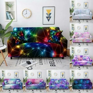 Slipcover Elastic Sofa Cover Living Room Corner Stretch Couch Cover 1-4 Seater - Picture 1 of 29