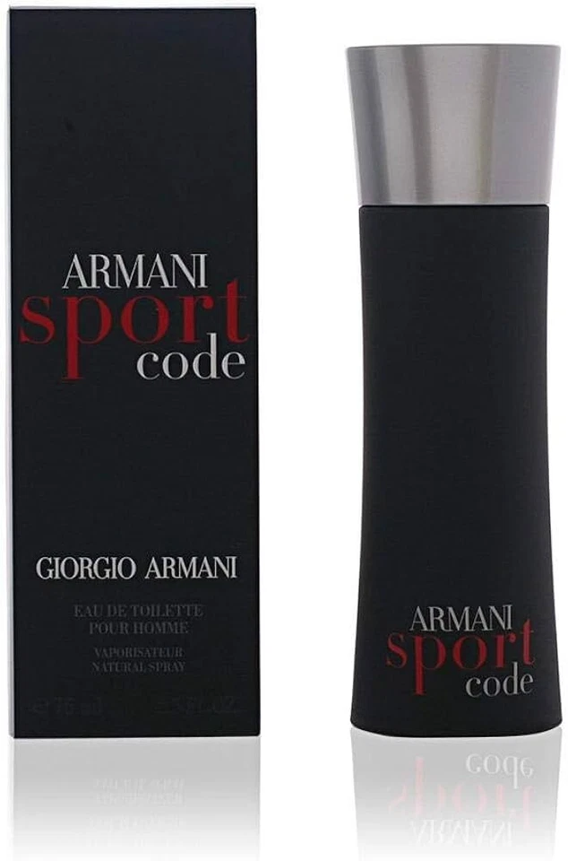 Hombres Giorgio Armani Code Sport 2.5 OZ 75 ml Eau De Toilette/NUEVO EN CAJA/DESCONTINUADO/RARO Foto 1 de 1