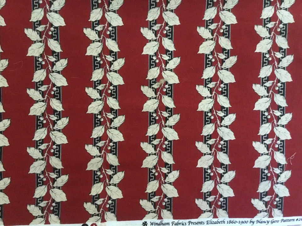 Windham Fabrics Presents Elizabeth 1860 - 1900 by Nancy Gere FAT QUARTER - Image 1 of 4