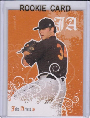JAKE ARRIETA 2008 Just Minors ROOKIE CARD Baseball CHICAGO CUBS PHILLIES RC - Image 1 of 2