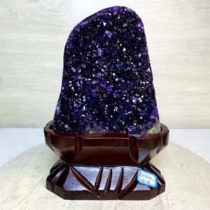 3.45kg Natural Amethyst geode quartz cluster crystal specimen Reiki Heal decor - Picture 1 of 6
