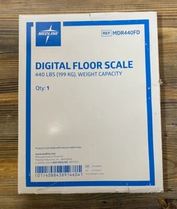 Medline Digital Step-On Floor Scale 440 Pounds Weight Capacity MDR440FD Working - Picture 1 of 4