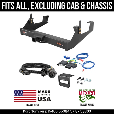 For 11-19 Chevy Silverado 3500HD Trailer Hitch w/ 5 Pin Wiring Excl C&Cs Curt 2" — 第 1/4 张图片