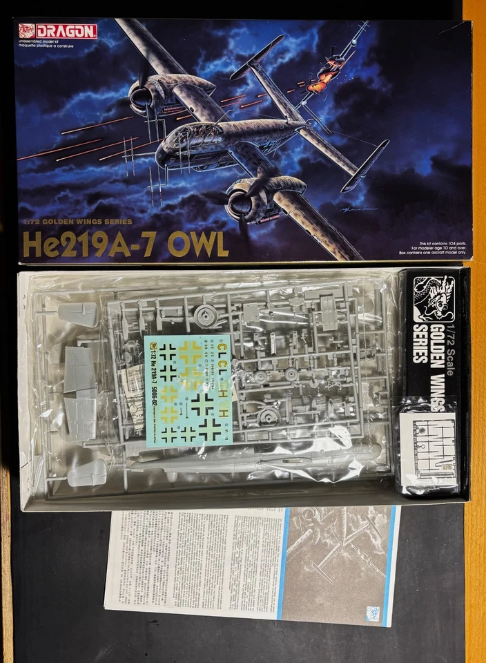 DRAGON 5006 - He219A-7 OWL - 1/72 PLASTIC KIT - Immagine 1 di 1