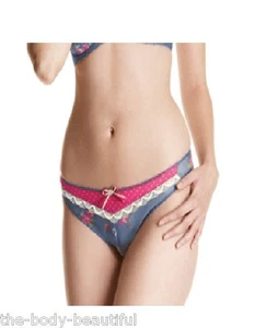 2 PAIRS FREYA LOTTIE MATCHING+THONG X-SMALL -UK-8-10~DEWBERRY-AA4371-DY - Picture 1 of 1