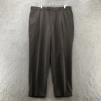 Pantalón de vestir Kenneth Cole con puños para hombre (40x30 real) gris tiro alto cremallera Foto 1 de 4