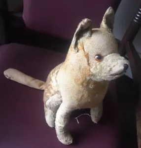 Sad Eye dog Steiff ? VTG Plush Stuffed Puppy Toy Prewar 1930s Pre WW2 Teddy Bear - Picture 1 of 12
