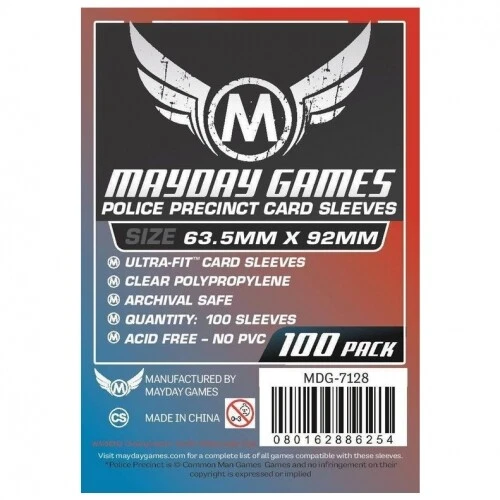 Policía Precinct Tarjeta Mangas (100 Pieza) 63 , 5x92mm-7128 - Kartenhüllen - Imagen 1 de 1