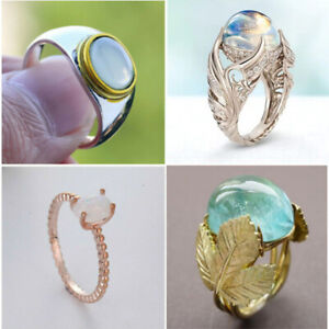 Elegant Women 925 Silver Rings Jewelry Cubic Zirconia Wedding Ring Size 6-10