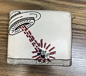 Coach, "Mickey Mouse X" Keith Haring, Disney, Double Billfold Wallet - Picture 1 of 17