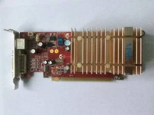 SFF MSI RADEON X1550 256MB PCIE DVI TV RX1550-TD256EH 109-A85831-00A & ADAPTER - Picture 1 of 2