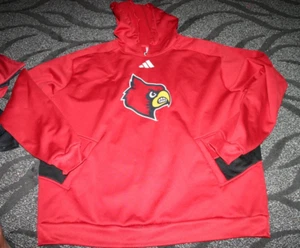 Louisville Cardinals Adidas Team Issued roter Hoodie Größe Large mit Taschen - Bild 1 von 2