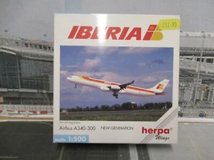 AERONAVIÓN HERPA WINGS METAL MODELO 1/500 IBERIA AIRLINES AIRBUS A340-300 - Imagen 1 de 4