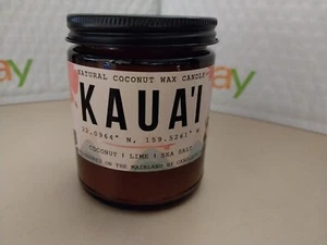 kaua'i hawaii scented candle by candlefy 8oz UNUSED coconut lime sea salt scent - Picture 1 of 5