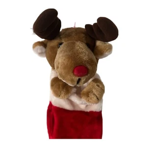 Vintage West World Trading 3D Rentier Elch Weihnachtsstrumpf - Bild 1 von 3