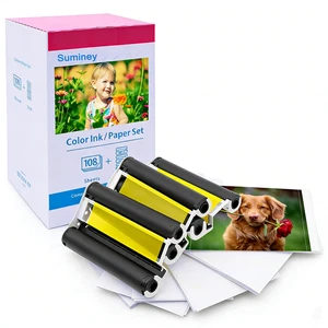 Canon Selphy CP1500 CP1300 CP1200 4x6 108 Blatt Color Ink Paper Set KP-108IN - Bild 1 von 7