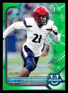 MYJAI SANDERS 2021-22 Bowman U 1st /99 Green #16 - Picture 1 of 2