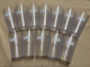 12er Set Pepsi Cola Restaurant Klar Kunststoff Becher 16 Oz Impact Hergestellt in den USA - Bild 1 von 23