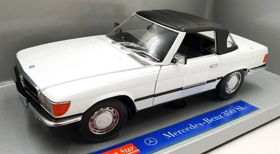 Sun Star 1/18 Scale Diecast 1140 - Mercedes Benz 350 SL - White - Image 1 of 4
