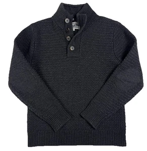 SCHOTT BROS Herren Gr. M Grobstrick Military Pullover Navy Blau Trichterkragen Wolle - Bild 1 von 22