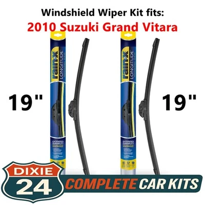 Rain-X Longitude Windshield Wiper Kit fits: 2010 Suzuki Grand Vitara (19" & 19") - Изображение 1 из 4