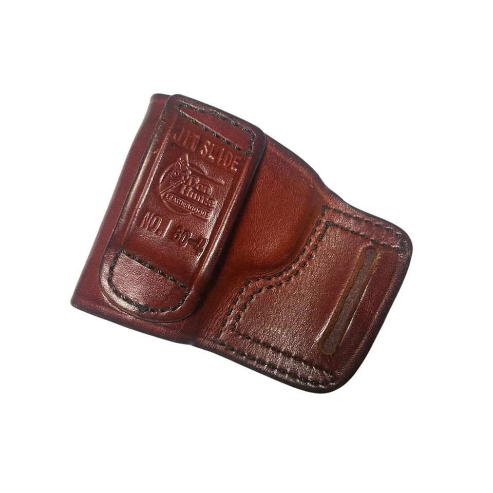 Vintage Don Hume Brown Leather JIT Slide Holster For Kel-Tec PF9 (80-4) - Image 1 of 4