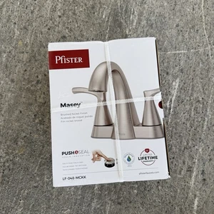 PFISTER Masey LF-048-MCKK Rubinetto Bagno con Pop Up Push & Seal (Nuovo con Scatola) - Foto 1 di 2