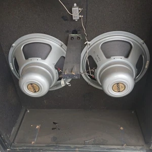 1960s Vox Silver Bulldog Alnico 12” Matching Guitar Speaker Pair 8 ohm UK - Picture 1 of 15