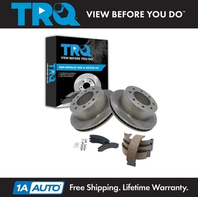TRQ Rear Brake Pad & Rotor Kit For 2016-2019 Chevrolet Suburban 3500 HD - Image 1 of 4