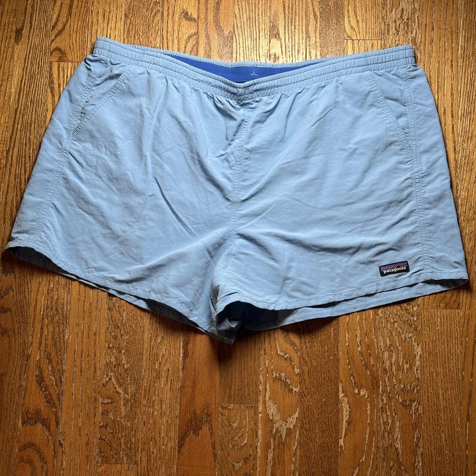 Pantalones Cortos Patagonia Mujer 2XL Azul Forrado Bañador Cintura Elástica Cordón Malla Foto 1 de 4