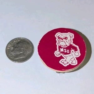 NCAA Mississippi State Bulldogs Pin Bully Mascot Team Logo Lapel MSU - Picture 1 of 2