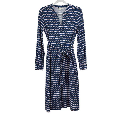 BODEN Julia Jersey Camisa Vestido Surf the Web Diamante Terraza MUJERES 4 LARGO MIDI Foto 1 de 4
