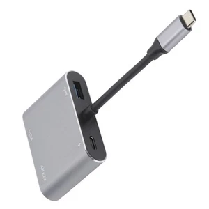 TYPE‑C To USB Port ++VGA+TYPE‑C 4 In 1 Adapter Equipment Accessory FY - Zdjęcie 1 z 17