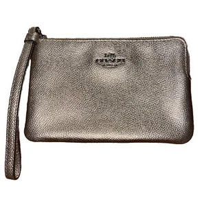 Coach Gold Wristlet Zipper Pouch No.1948 - Picture 1 of 7