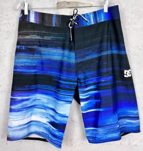 DC Shoes Boardshorts 34 Azul Logo Pantalones Cortos Surf Bañador Playa Bolsillo con Cremallera - Imagen 1 de 10