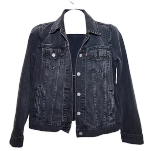 Giacca jeans camionista Levi Strauss & Co donna denim originale taglia small - Foto 1 di 7