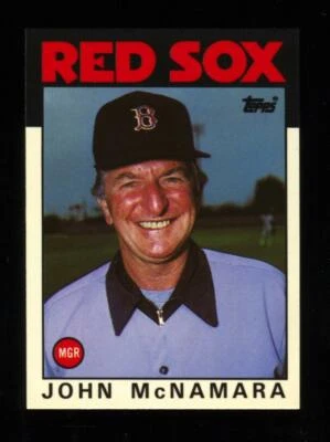 1986 Topps Tiffany #771 John McNamara NM-MT Red Sox - Image 1 of 2