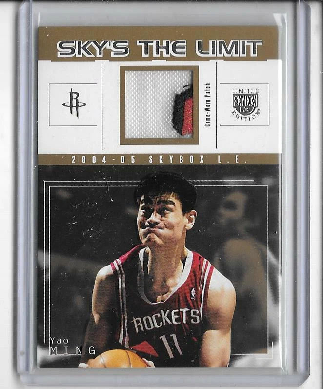 YAO MING 2004/5 SKYBOX SKY'S THE LIMIT 3 PARCHE DE COLOR #21/25 - ¡COHETES!! Foto 1 de 1