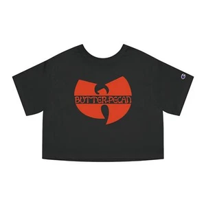 ICE CREAM wu tang clan Champion Women Cropped T-Shirt 36 Chambers Butter-Pecan - Picture 1 of 13