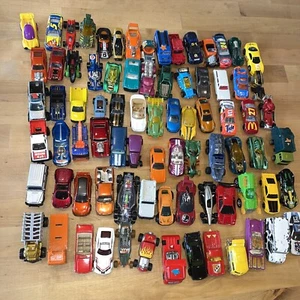 Lot Of 75+ Mostly Hot Wheels & Matchbox Die Cast Cars Vehicles - Picture 1 of 9