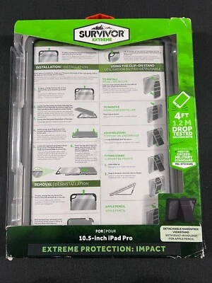 Griffin Survivor Extreme Rugged Full Case Cover Stand For iPad Pro 10.5" - Image 1 of 2