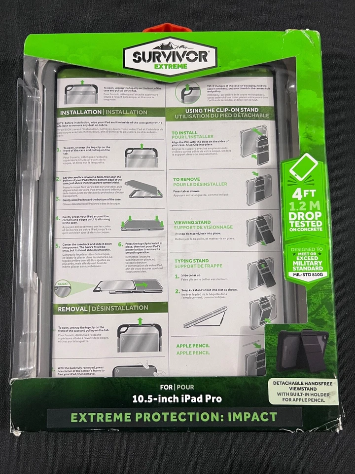 Griffin Survivor Extreme Rugged Full Case Cover Stand For iPad Pro 10.5" - Image 1 of 2
