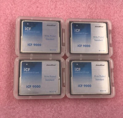iNNODISK iCF 9000 8GB Industrial Grade with Write Protect CF cards , Four Cards. - Image 1 of 3