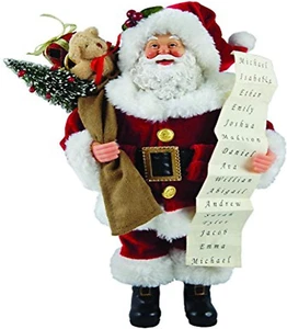 5603 Santa with List Figurine, 12" - Picture 1 of 4