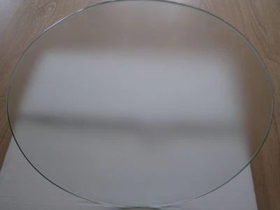 *SALE* 50CM ROUND FROSTED TEMPERED TOUGHENED GLASS 500MM TABLE TOP 8MM THICK UK - Image 1 of 2
