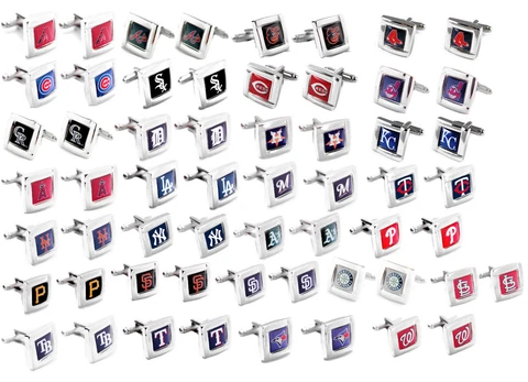 cufflinks square wedding grooms gift set MLB PICK YOUR TEAM Cover